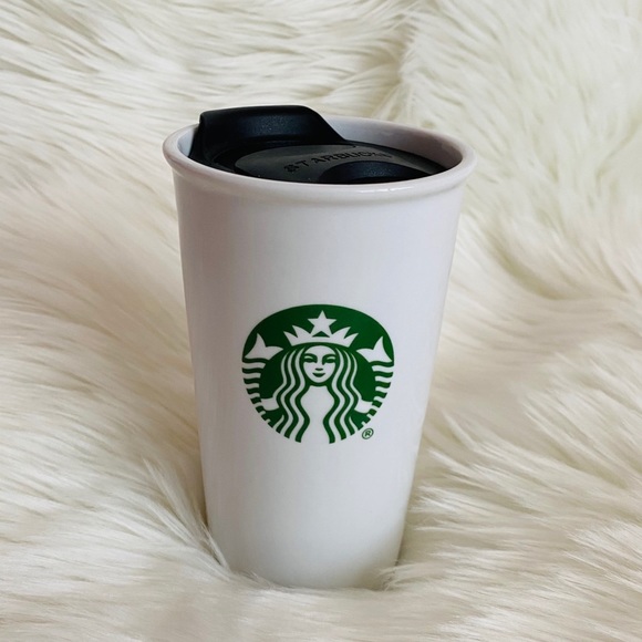 Starbucks // Ceramic To-go Cup w/ Lid